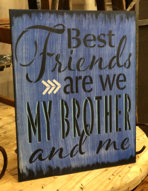 BRWS253 Best Friends Are We- personalized 16x20