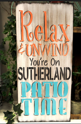 BRWS210 Relax- You're On Patio Time 11x24