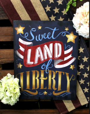 BRWS212 Sweet Land of Liberty 16x20