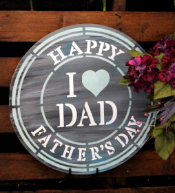 BRWS208 I Love Dad - Fathers Day 18x18
